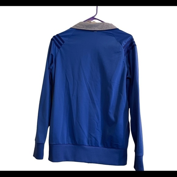 Men’s ADIDAS Blue Climalite Track Jacket - Picture 6 of 6